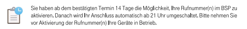 Automatische Aktivierung nach 14 Tagen
